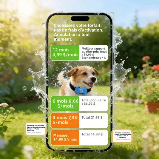 Traceur GPS 4G pour Chien et Chat | Suivi Temps Réel, SIM Intégrée