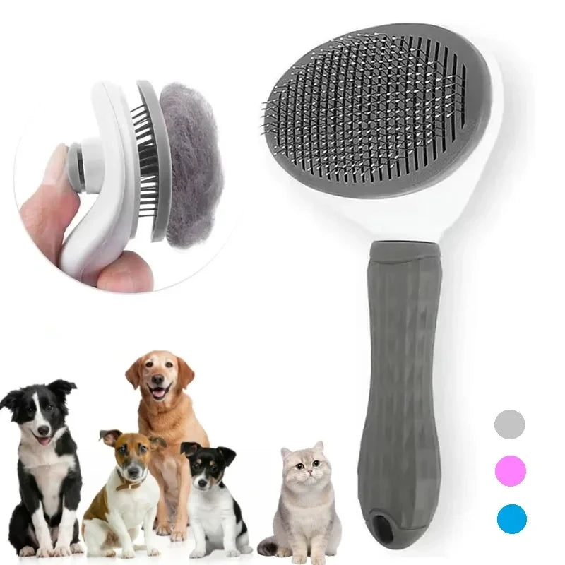 Brosse Auto-Nettoyante pour Chien et Chat | Picots Doux, Un Geste