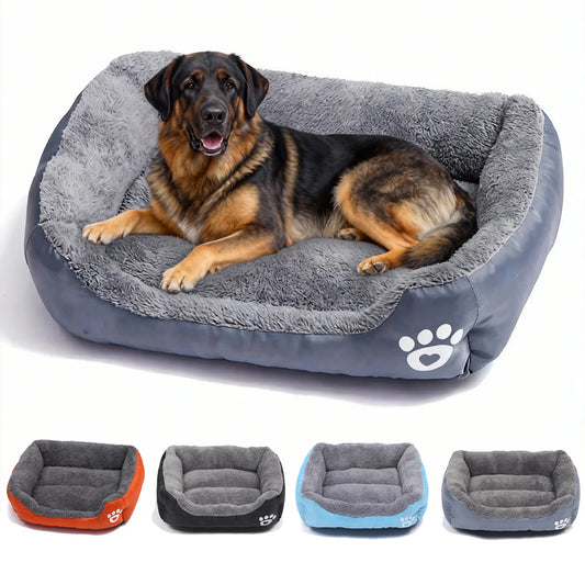 Canapé Lit Carré Sofa pour Chien | Confort XXL Hiver Chaud Élastique