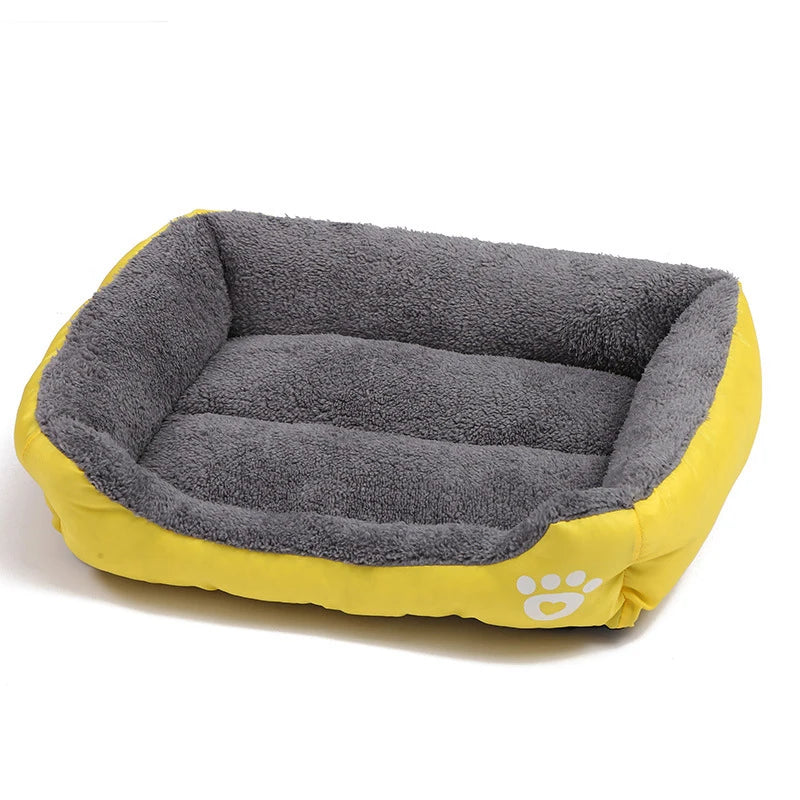 Canapé Lit Carré Sofa pour Chien | Confort XXL Hiver Chaud Élastique