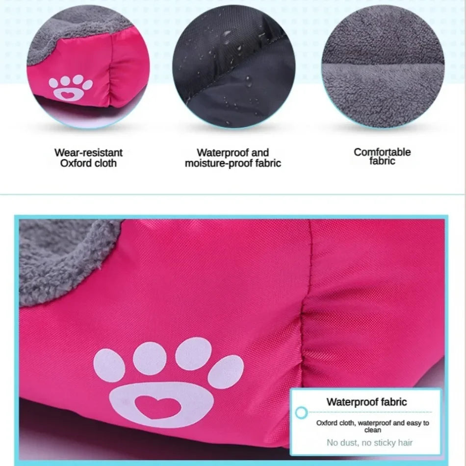 Canapé Lit Carré Sofa pour Chien | Confort XXL Hiver Chaud Élastique